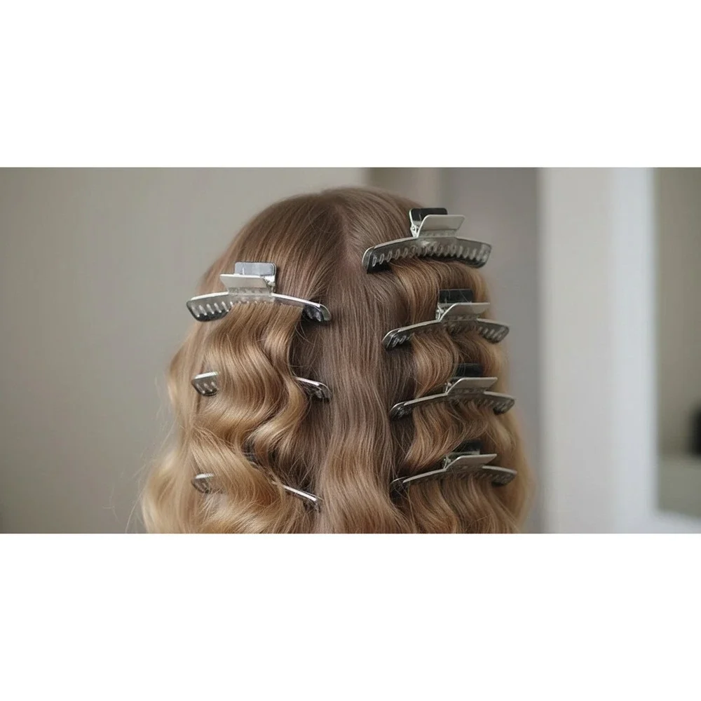 24 pcs Aplus 3 in Metal Wave Clamps Aluminum Hair Wave Clip